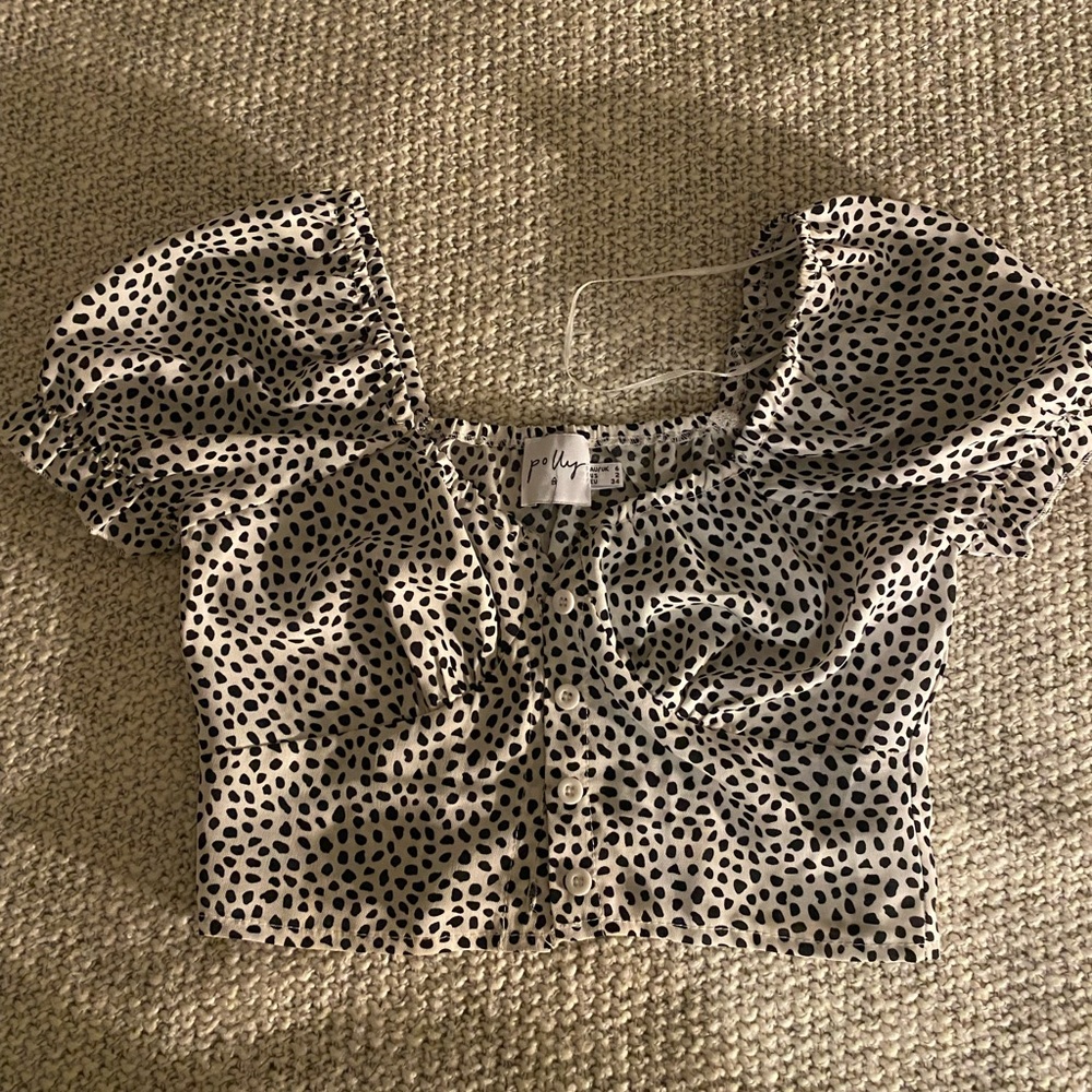 Princess Polly Polka Dot Crop Top